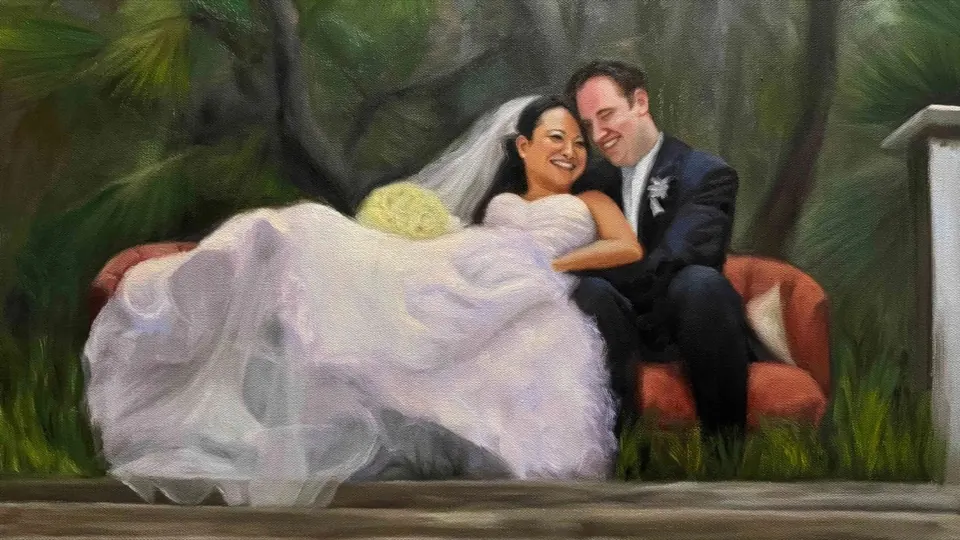 Wedding painting for Cheryl & Kevin
